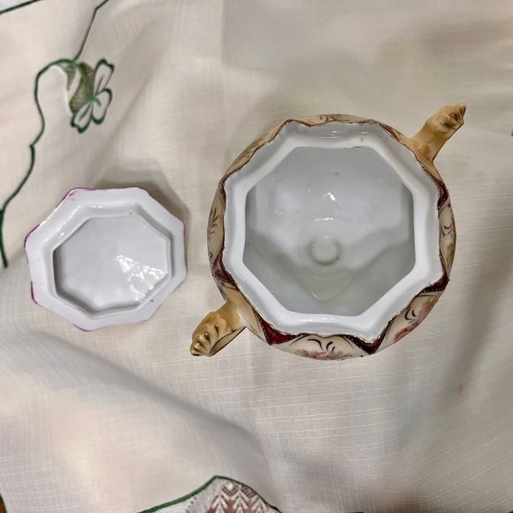 R.S. Prussia Vintage German Sugar Bowl Dish, Vintage Candy Dish, 1910 - Picture 5 of 10